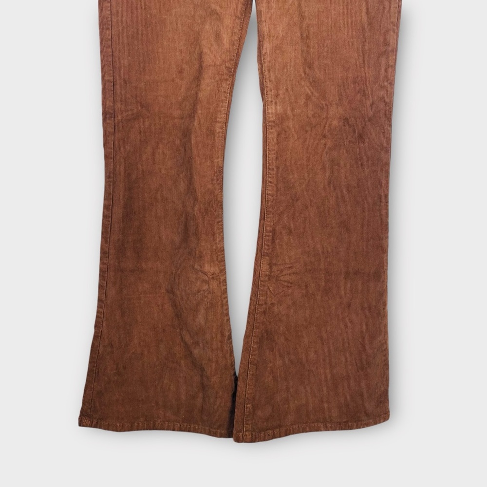 NEW AE Corduroy Super High-Waisted Flare Pant Brown Corduroy size 10 - Picture 4 of 14